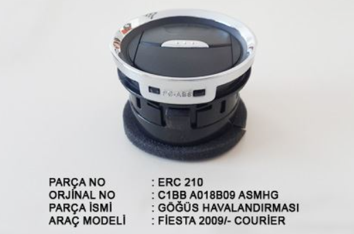 ÖN GÖĞÜS HAVALANDIRMASI (KROM ÇERÇEVE) COURİER - FİESTA - MONDEO -