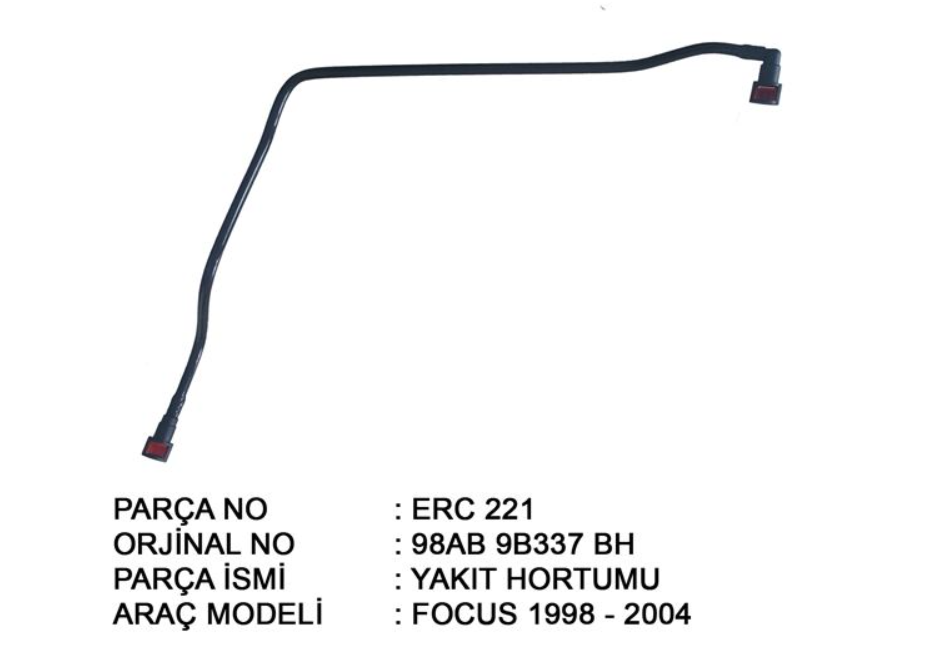 YAKIT BORUSU (MOTOR ÜST KIRMIZI)  FOCUS 1998 - 2004