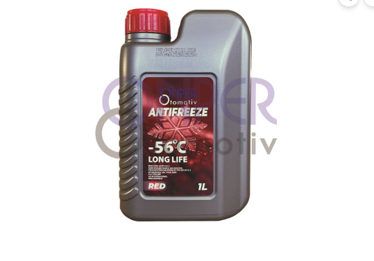 ANTİFRİZ KIRMIZI 1 LT -56 DERECE ( KOLI ADET 12 ) TÜM MODELLER